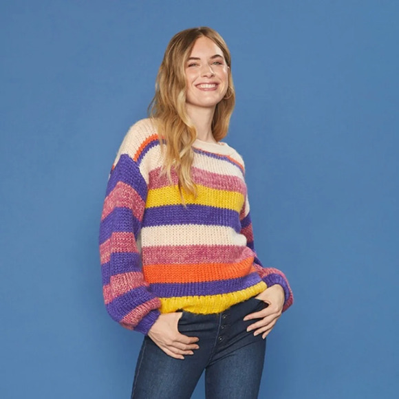 ModCloth Multi-Color‎ Striped Pullover Sweater. Size Small. - Picture 10 of 10